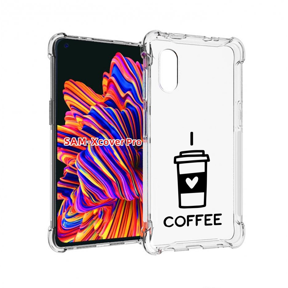 

Чехол MyPads Я люблю кофе для Samsung Galaxy Xcover Pro 1, Прозрачный, Tocco
