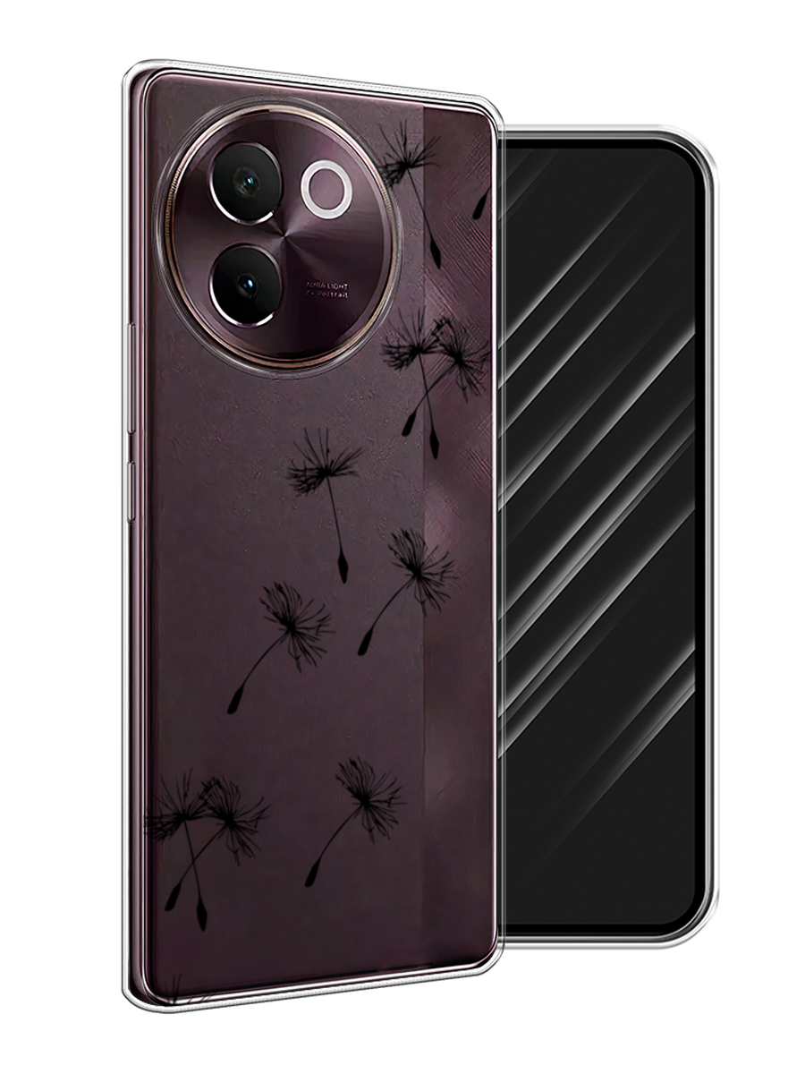 

Чехол Awog на Vivo V30e "Летящие одуванчики", Черный, 2610550-1
