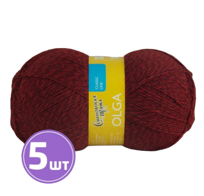 

Пряжа Семеновская Olga (9725), мозаика 5 шт. по 100 г