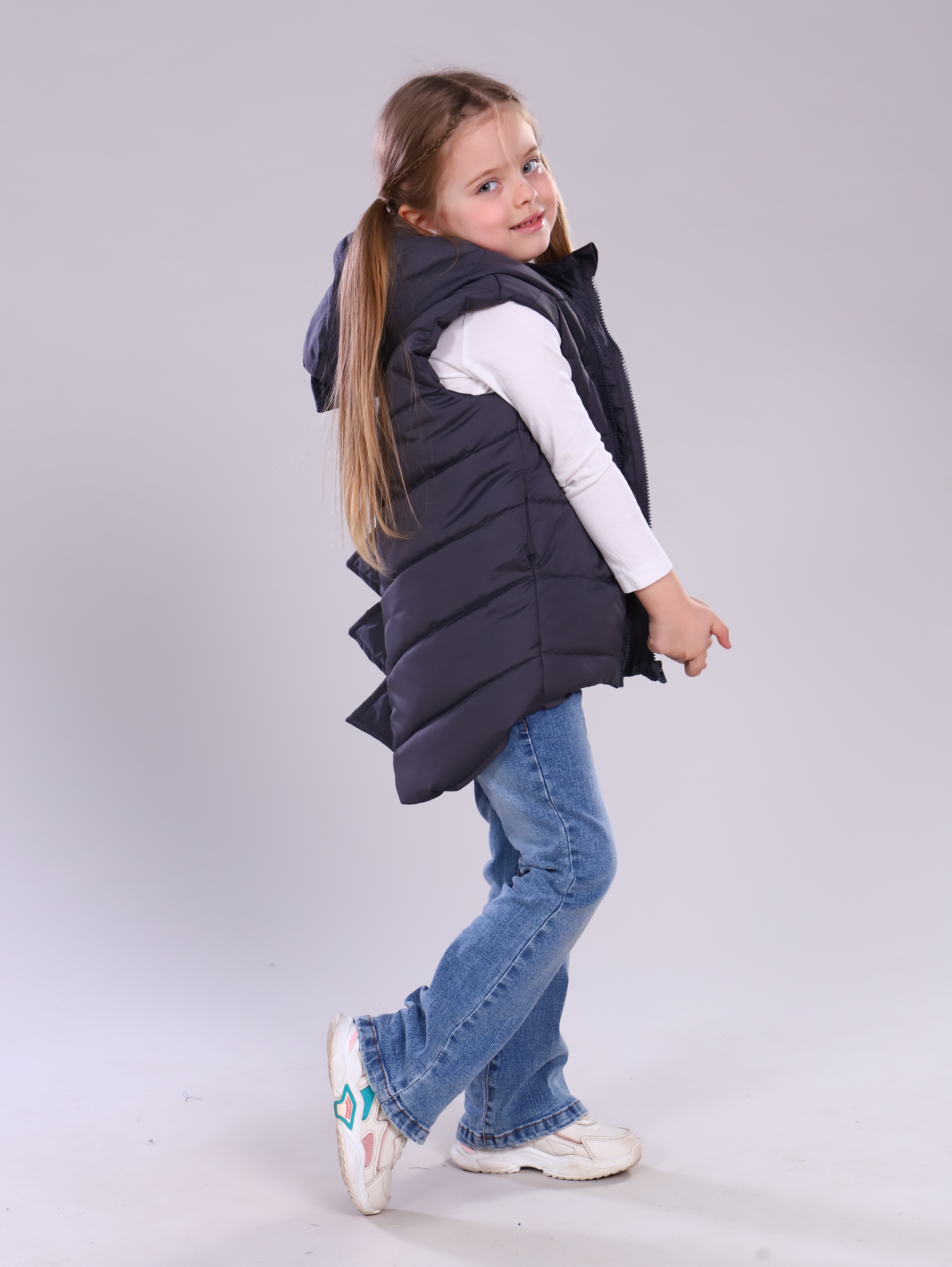 

Жилет детский Textile shop Дино, графитовый, 128, Серый, Дино