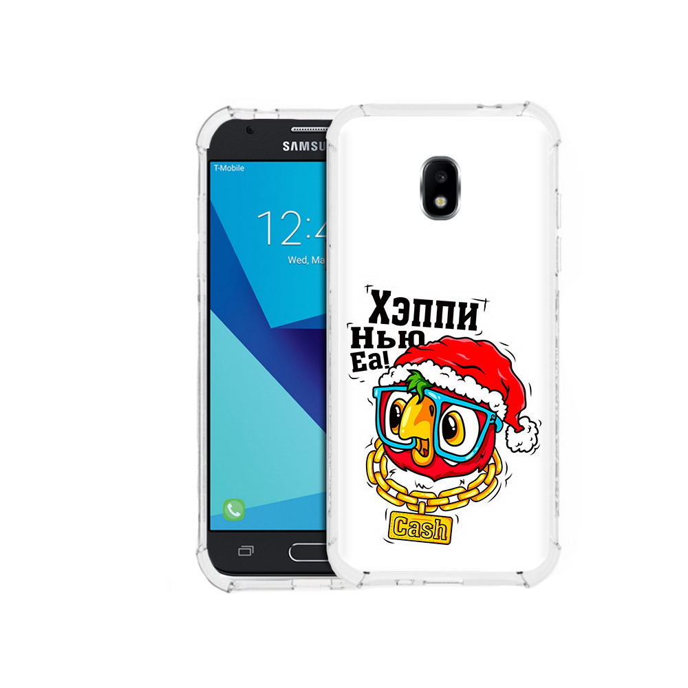 

Чехол MyPads Tocco для Samsung Galaxy J3 (2017) Хэппи нью еа (PT74067.575.196), Прозрачный, Tocco