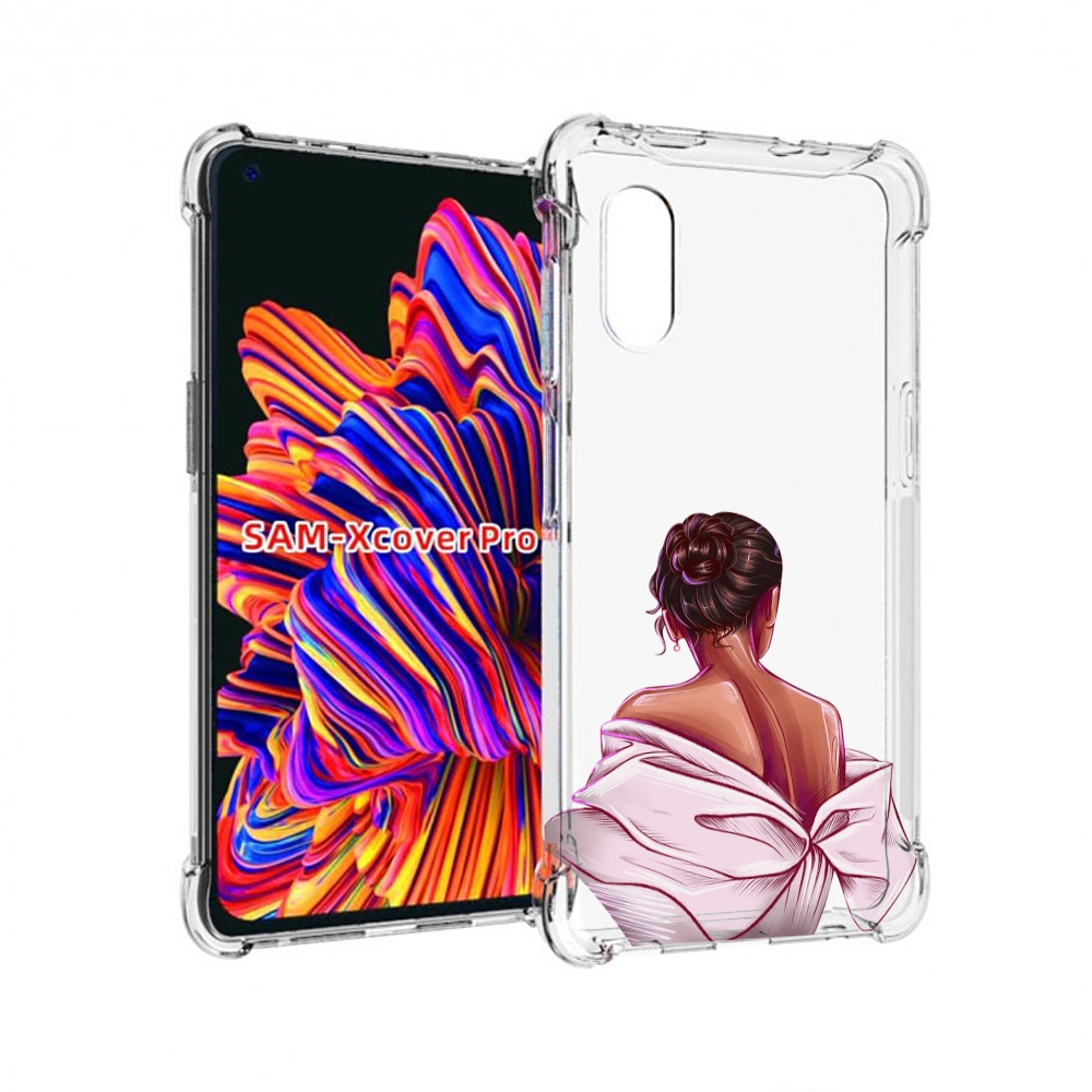 Чехол MyPads девушка-со-спины женский для Samsung Galaxy Xcover Pro 1