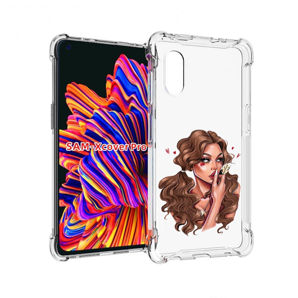 

Чехол MyPads девушка-со-стрелой женский для Samsung Galaxy Xcover Pro 1, Прозрачный, Tocco