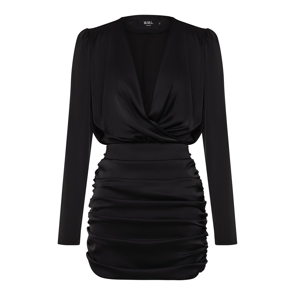 

Платье женское Wml Brand 26635 черное M, Черный, 26635