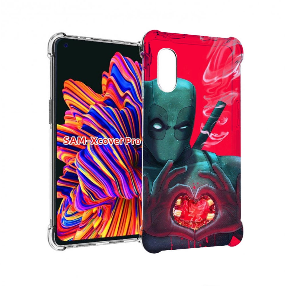 

Чехол MyPads дедпул-в-сердце для Samsung Galaxy Xcover Pro 1, Прозрачный, Tocco