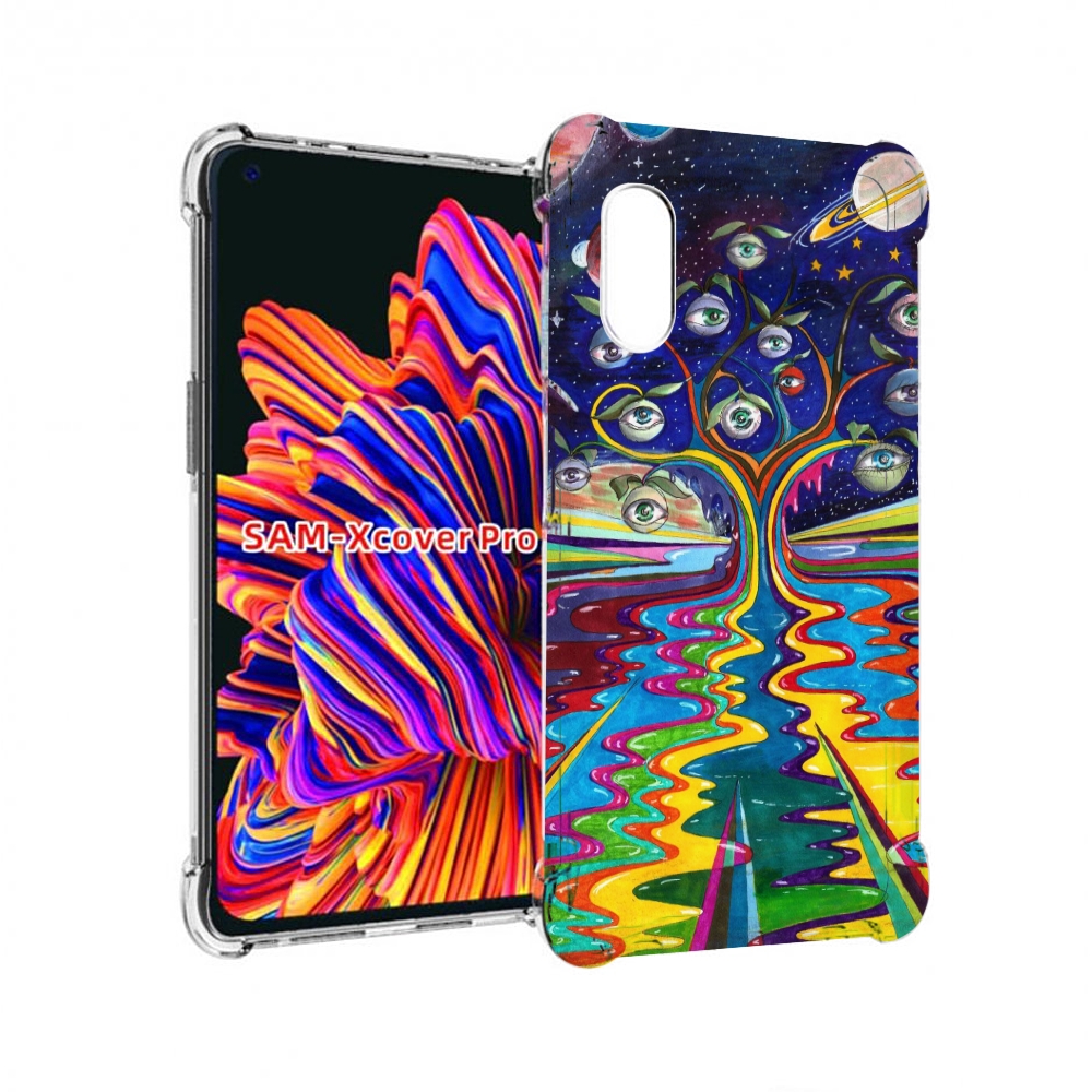 

Чехол MyPads дерево с глазами акварель для Samsung Galaxy Xcover Pro 1, Прозрачный, Tocco