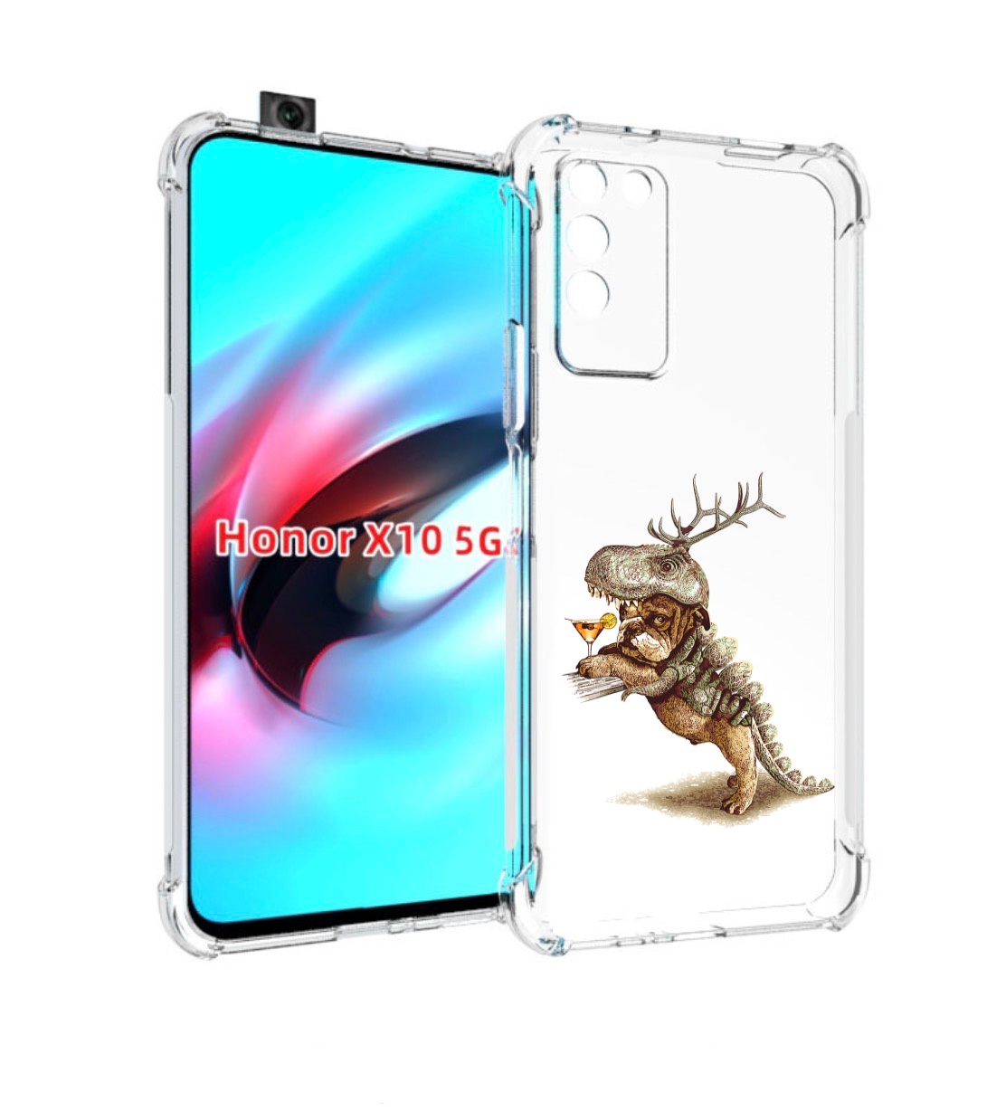 

Чехол MyPads тематическая вечеринка для Honor X10, Прозрачный, Tocco