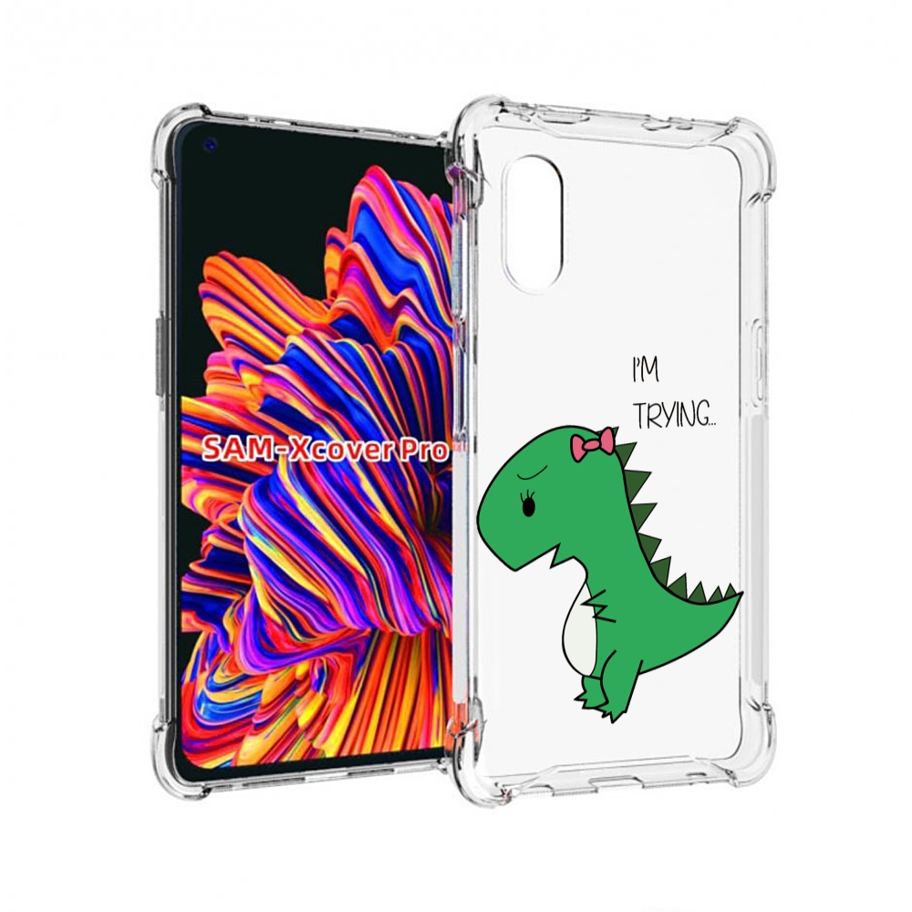 

Чехол MyPads динозаврик-девочка для Samsung Galaxy Xcover Pro 1, Прозрачный, Tocco