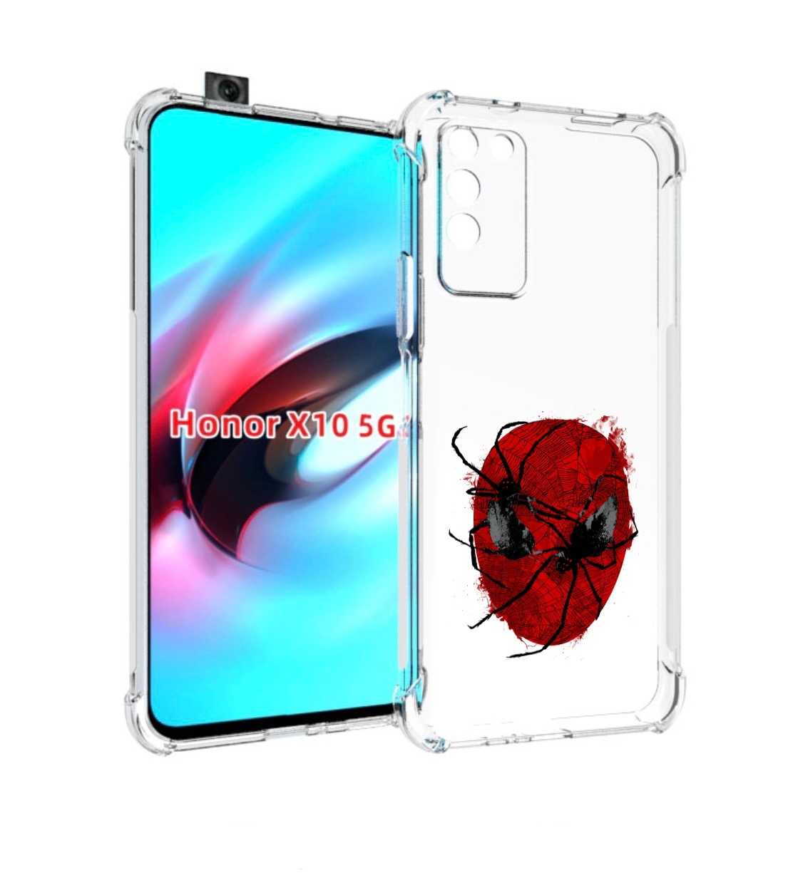 

Чехол MyPads человек паук для Honor X10, Прозрачный, Tocco