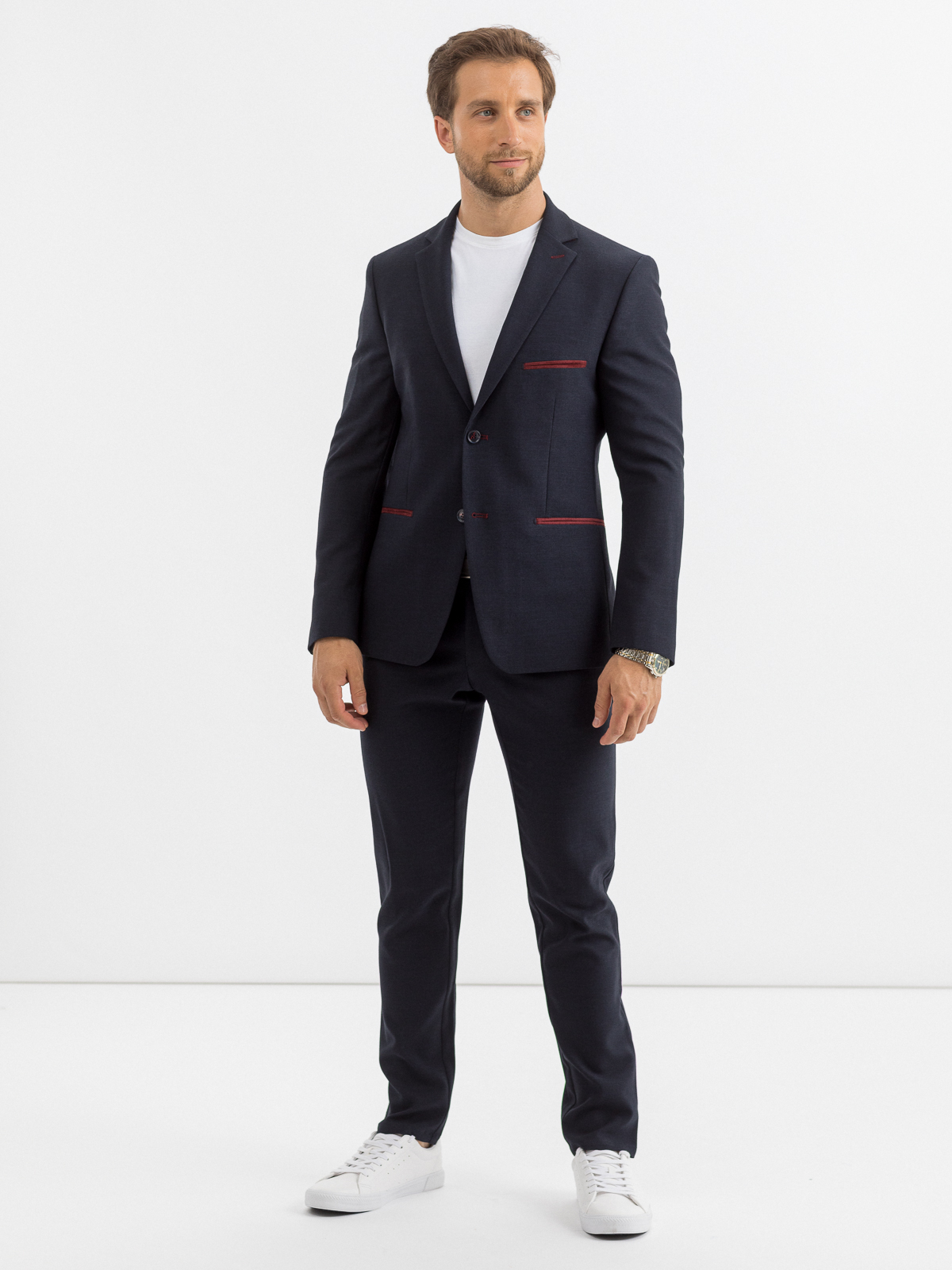 

Пиджак мужской Marc De Cler Ps 2181-25 24145Navy-188 синий 58/188 RU, Ps 2181-25 24145Navy-188