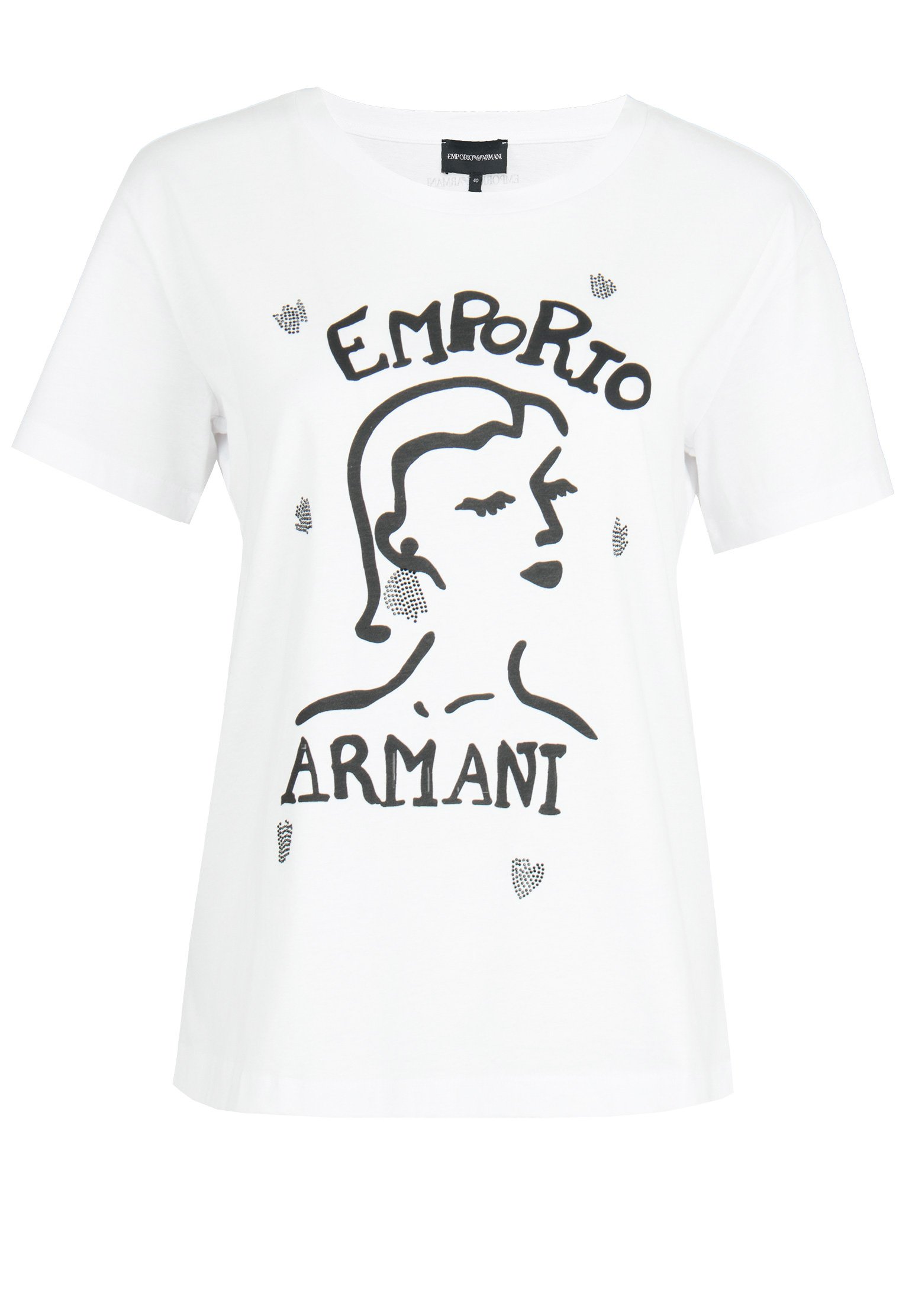 фото Футболка женская emporio armani 116549 белая 38 it