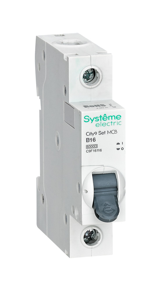 

Автоматический выключатель Systeme Electric C9F16116 1P 16A B 6кА