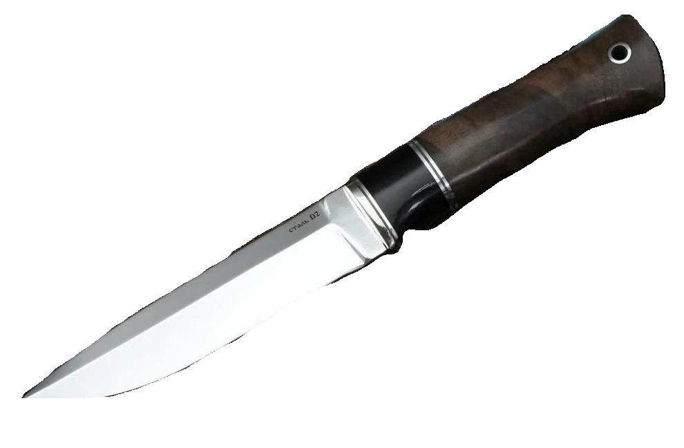 Нож Антарес Тигр D2, акрил, корень ореха