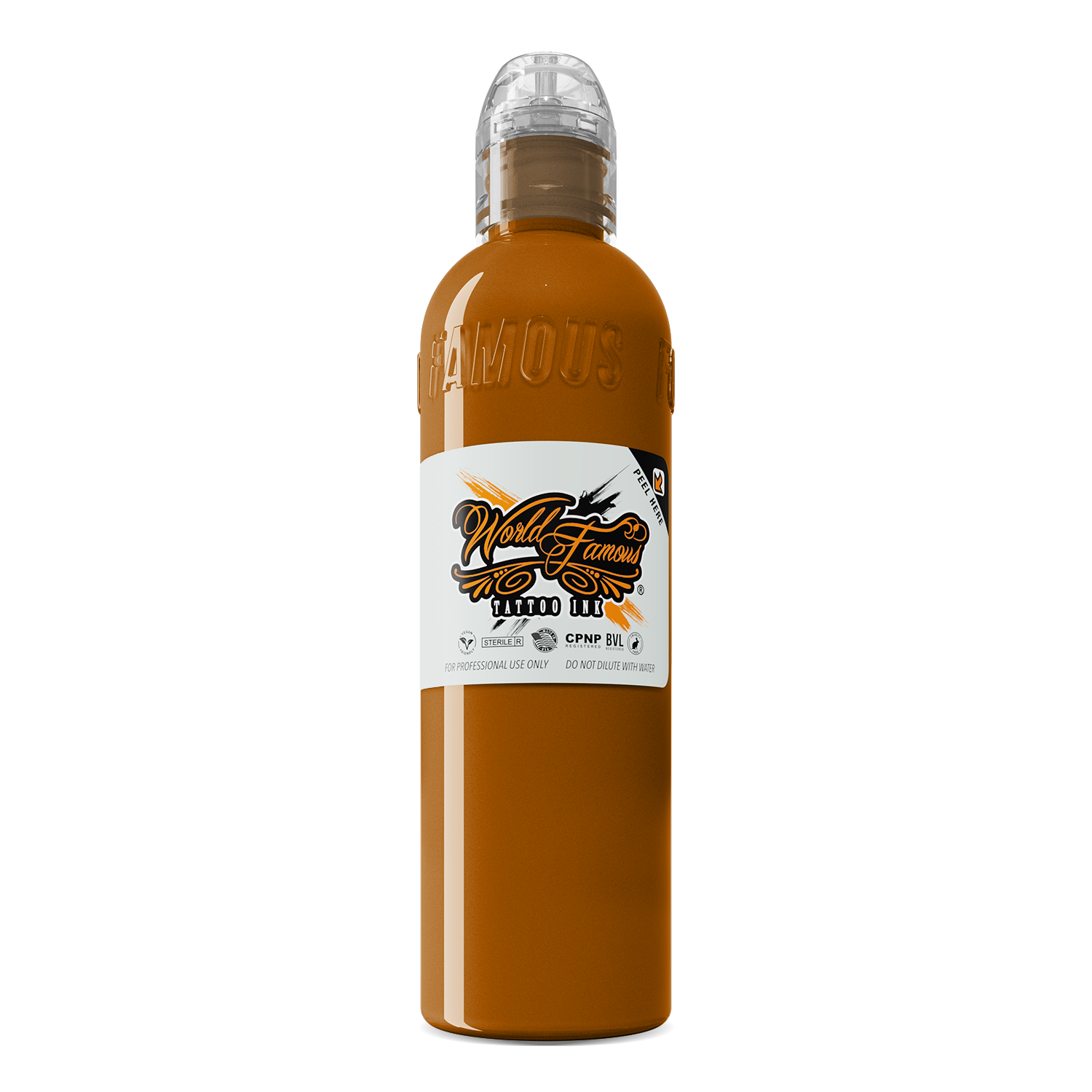 Краска World Famous Tattoo Ink Caramel 4 унции  120 мл рамный профиль белый 25х10 5 мм 2 м