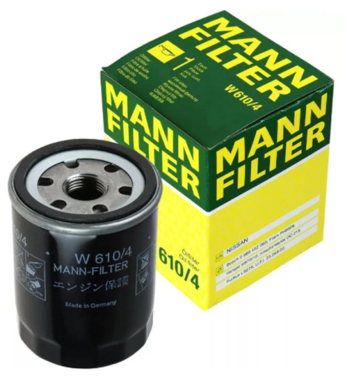 

Фильтр масляный (W610/4) Nissan Micra 1.0-1.4 (92-)/ Primera P10 2.0 (90-96) "MANN"