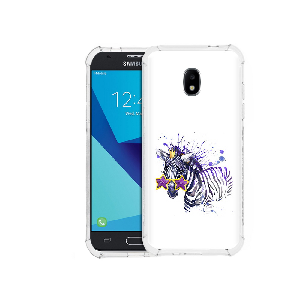 

Чехол MyPads Tocco для Samsung Galaxy J3 (2017) акварельная зебра (PT74067.575.215), Прозрачный, Tocco