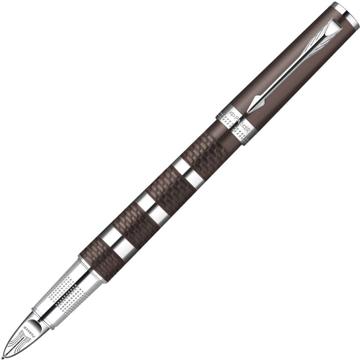 

Ручка 5-й пишущий узел Parker INGENUITY Large F501 Brown Metal and Rubber CT S0959180, S0959180