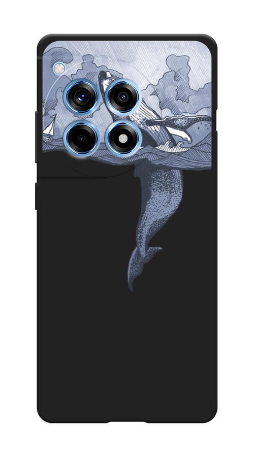 

Чехол Awog на OnePlus 12R "Два измерения", Голубой;черный;прозрачный, 154652-1