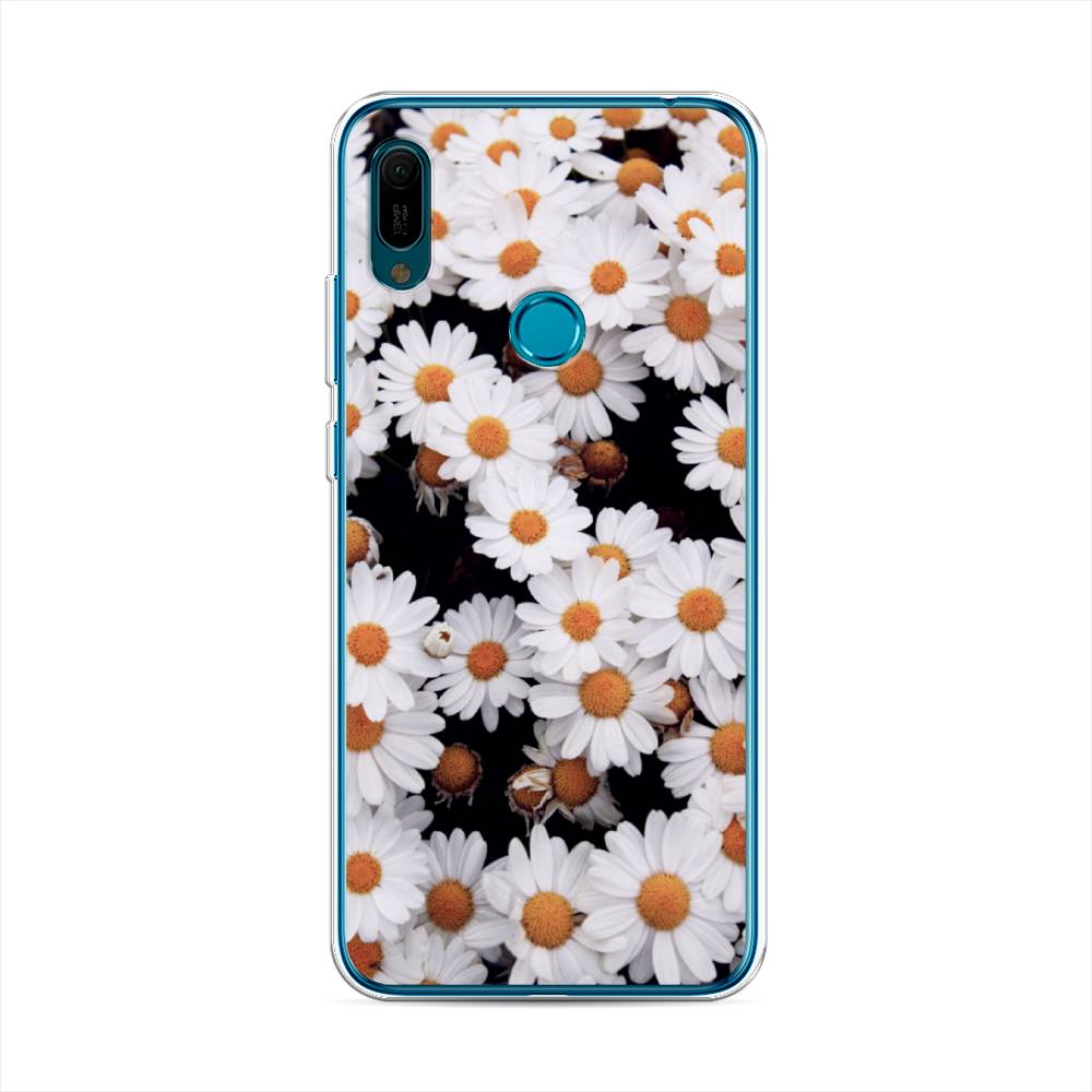 

Чехол Awog на Huawei Y6 2019 "Ромашковое поле", Белый, 68650-4
