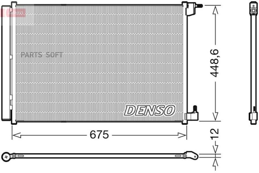 

Denso Радиатор Кондиционера DENSO DCN17060