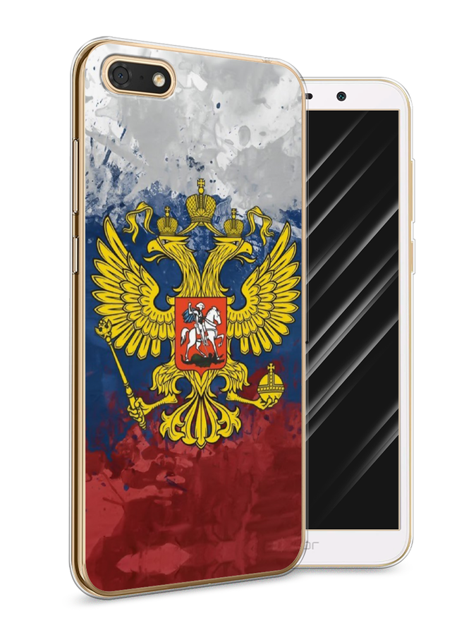 

Чехол Awog на Honor 7A "РФ", Белый;синий;красный, 65250-5