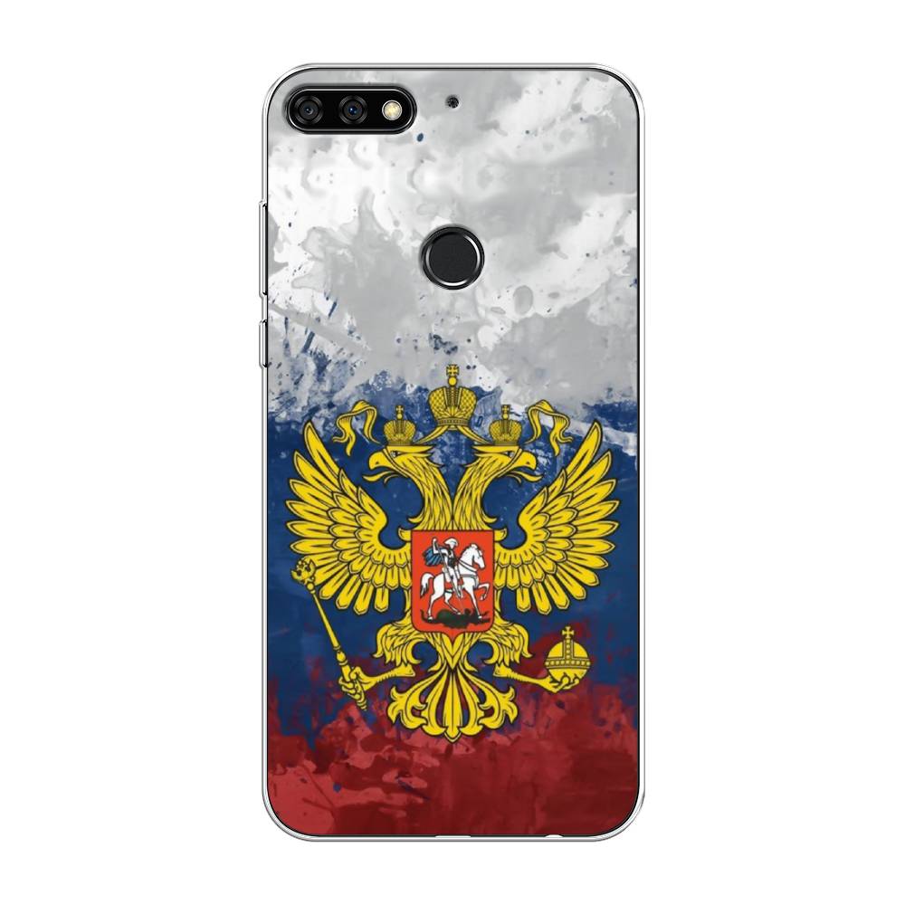 

Чехол Awog на Honor 7C Pro "РФ", Белый;синий;красный, 65550-5