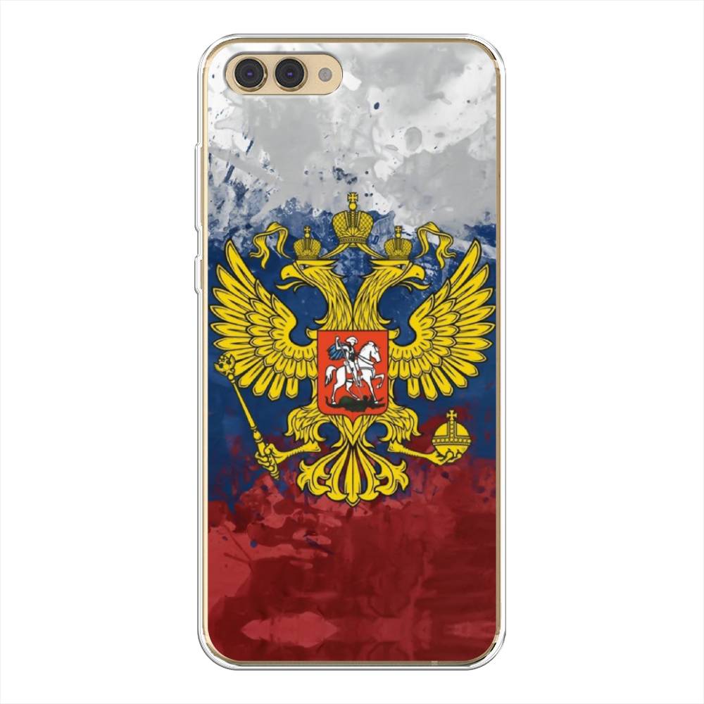

Чехол Awog на Honor V10 (View 10) "РФ", Белый;синий;красный, 65150-5