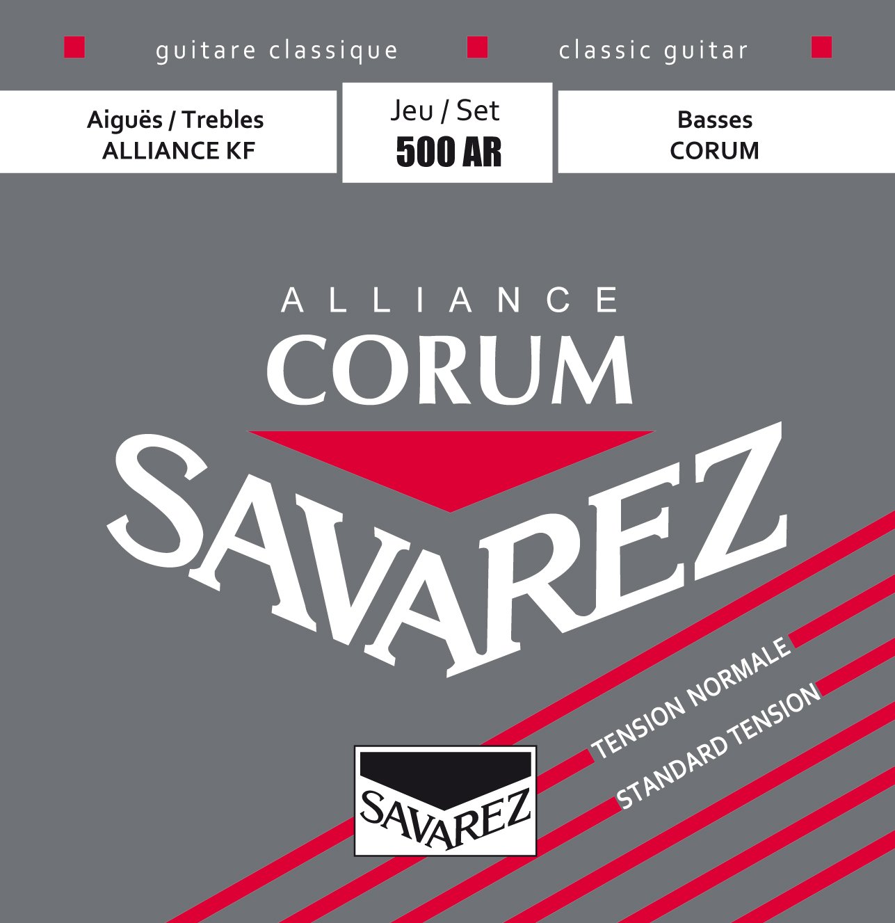 фото Струны для классической гитары savarez 500ar 24-42 alliance corum normal tension