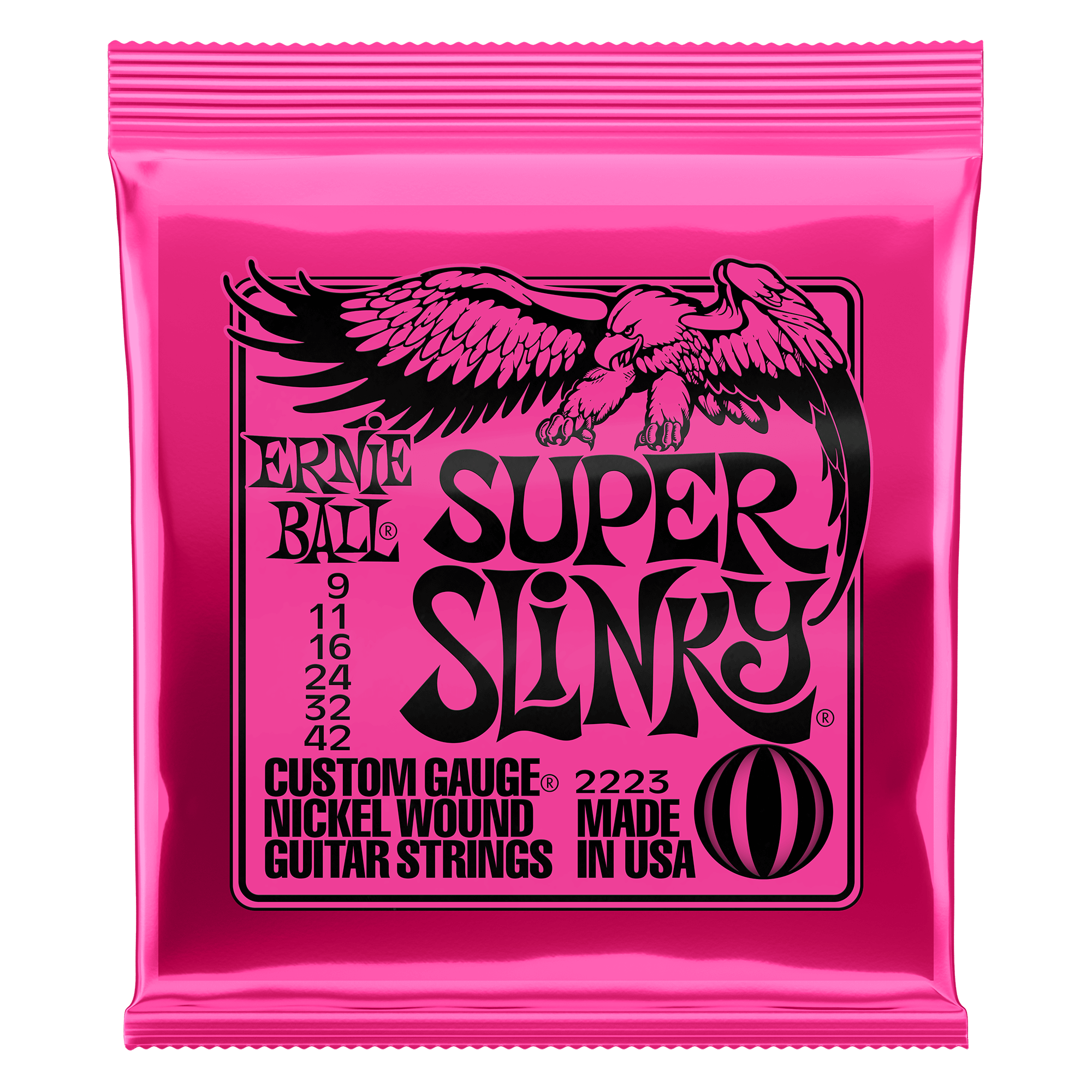 фото Струны для электрогитары ernie ball super slinky 2223 9-42