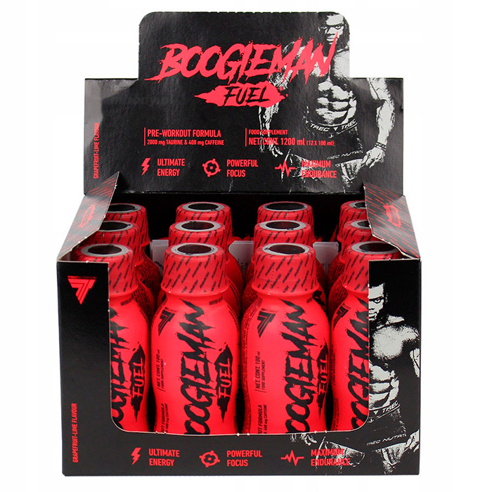 фото Trec nutrition предтреник boogieman fuel 100 мл, 12 шт, вкус: грейпфрут-лайм