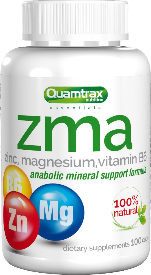 

Витаминно-минеральный комплекс Quamtrax Nutrition ZMA 100 капсул, ZMA