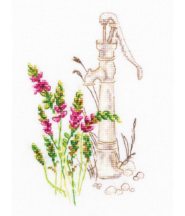 фото Набор для вышивания крестом рто "цветущие травы", 9x15,5 см, арт. m775