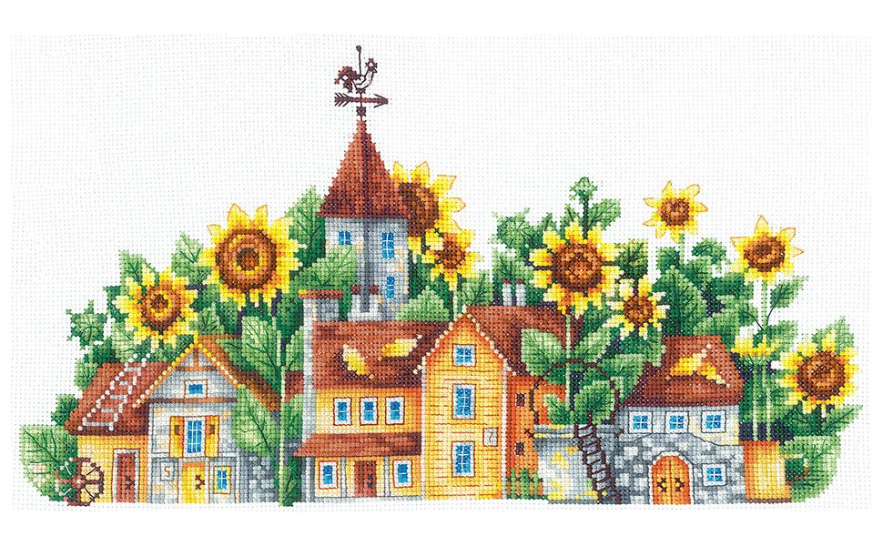 фото Набор для вышивания крестом сделай своими руками "солнечная страна", 29x13 см, арт. с-55