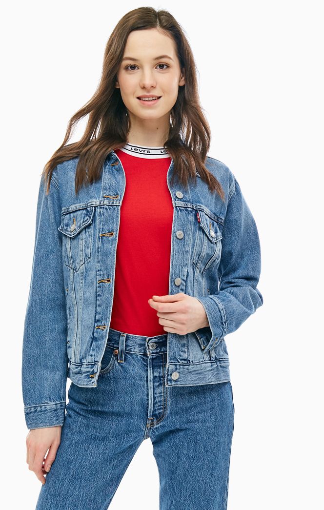 

Джинсовая куртка женская Levi's 2994400550 синяя 2XS, Синий, 2994400550