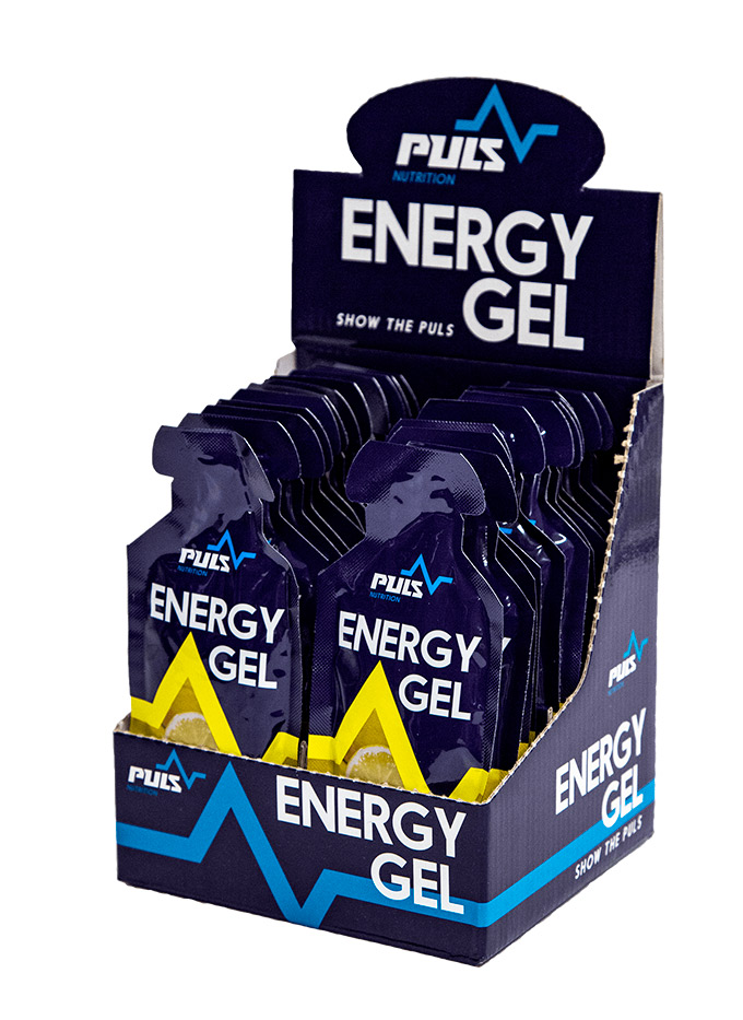 Энергетический гель Puls Nutrition Energy Gel, 24 x 40 г, lemon