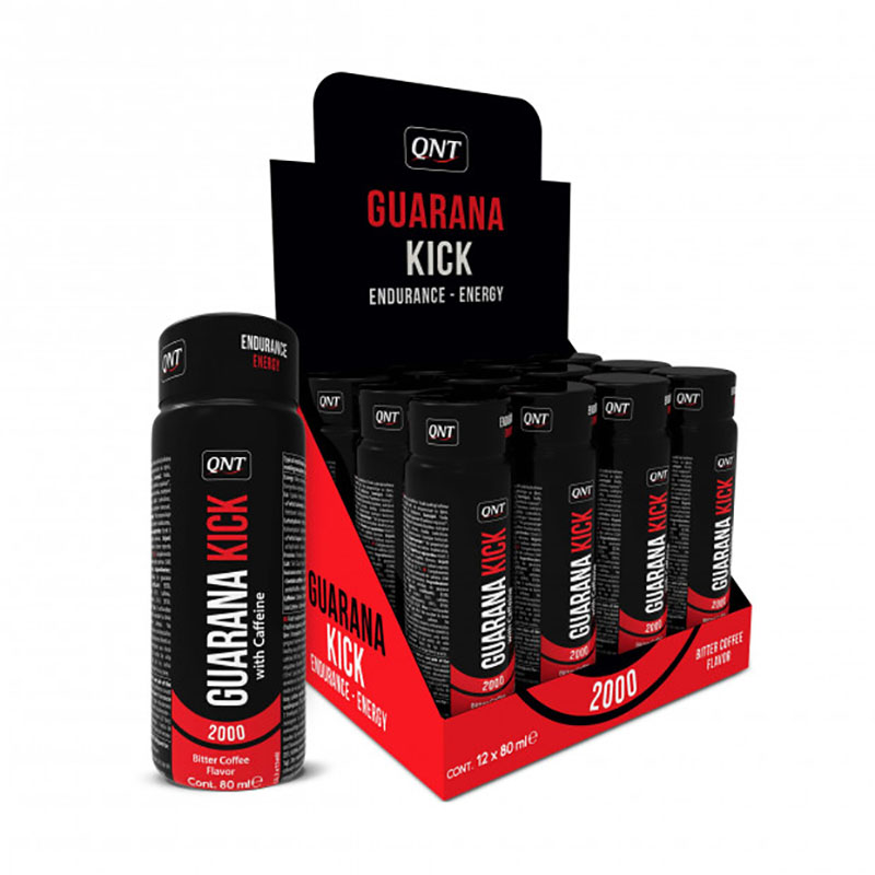 

Энергетический гель QNT Guarana Kick 2000, 12 x 80 мл, bitter coffee, Guarana Kick 2000