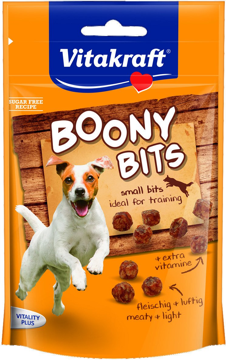 

Лакомство для собак Vitakraft Boony Bits, мясные снеки, 55г, Boony Bits