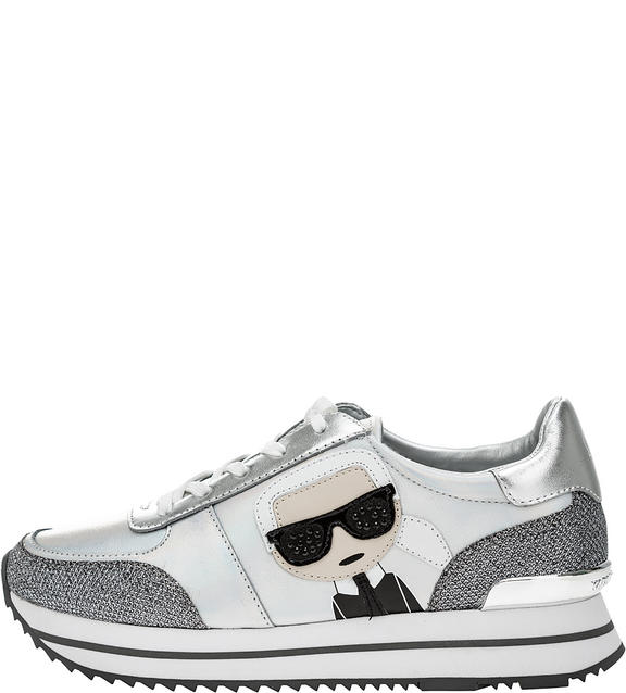 Кроссовки женские Karl Lagerfeld KL61932_4SL серебристые 37 FR