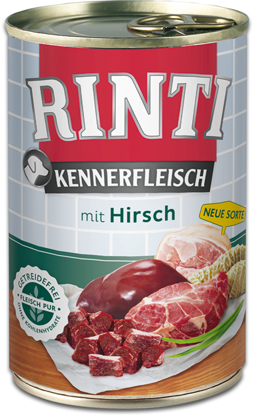 фото Консервы для собак rinti kannerfleisch adult, с северным оленем, 400г