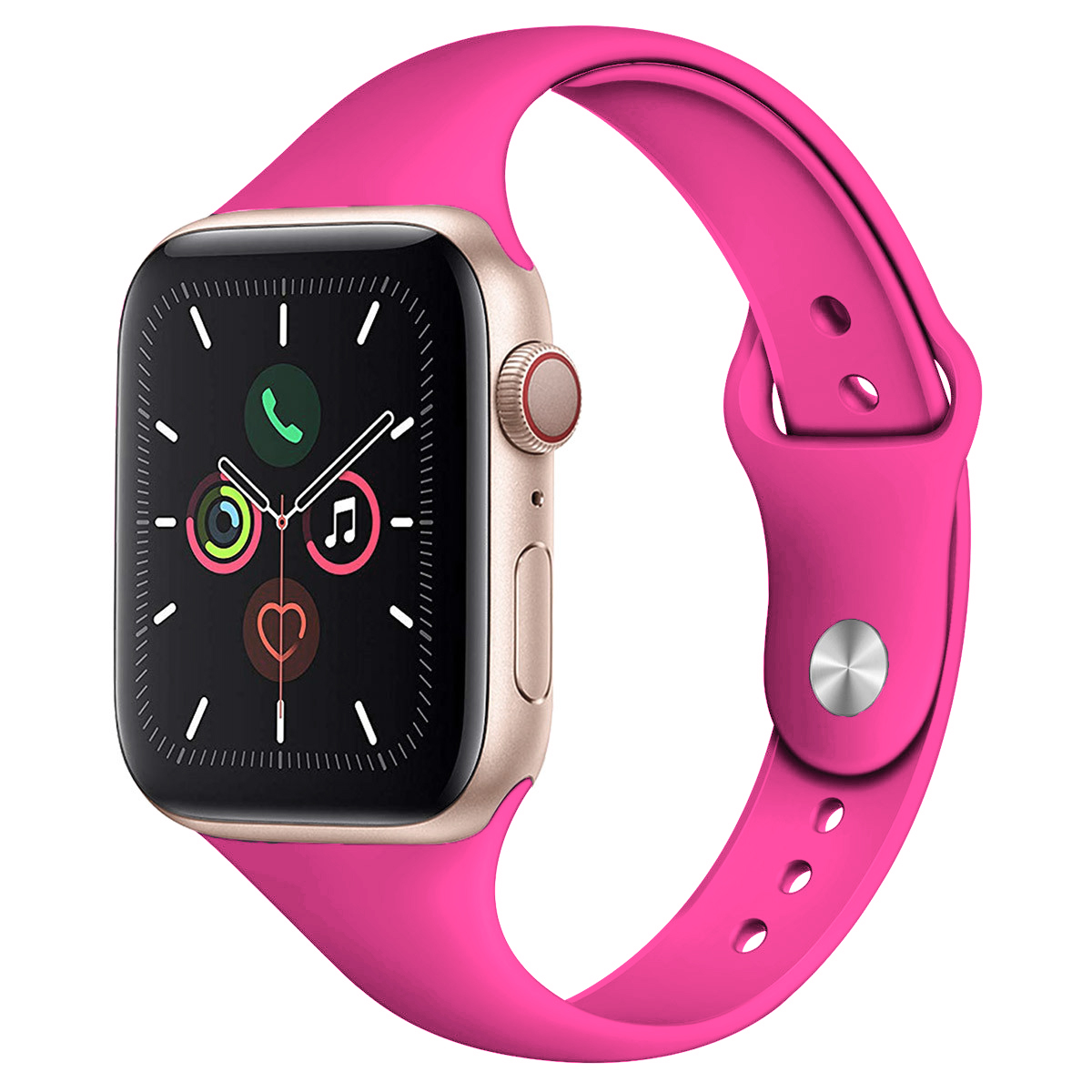 

Сменный ремешок Nuobi Original Slim для Apple Watch 38/40mm Bright Pink, NBRAW38-ORS