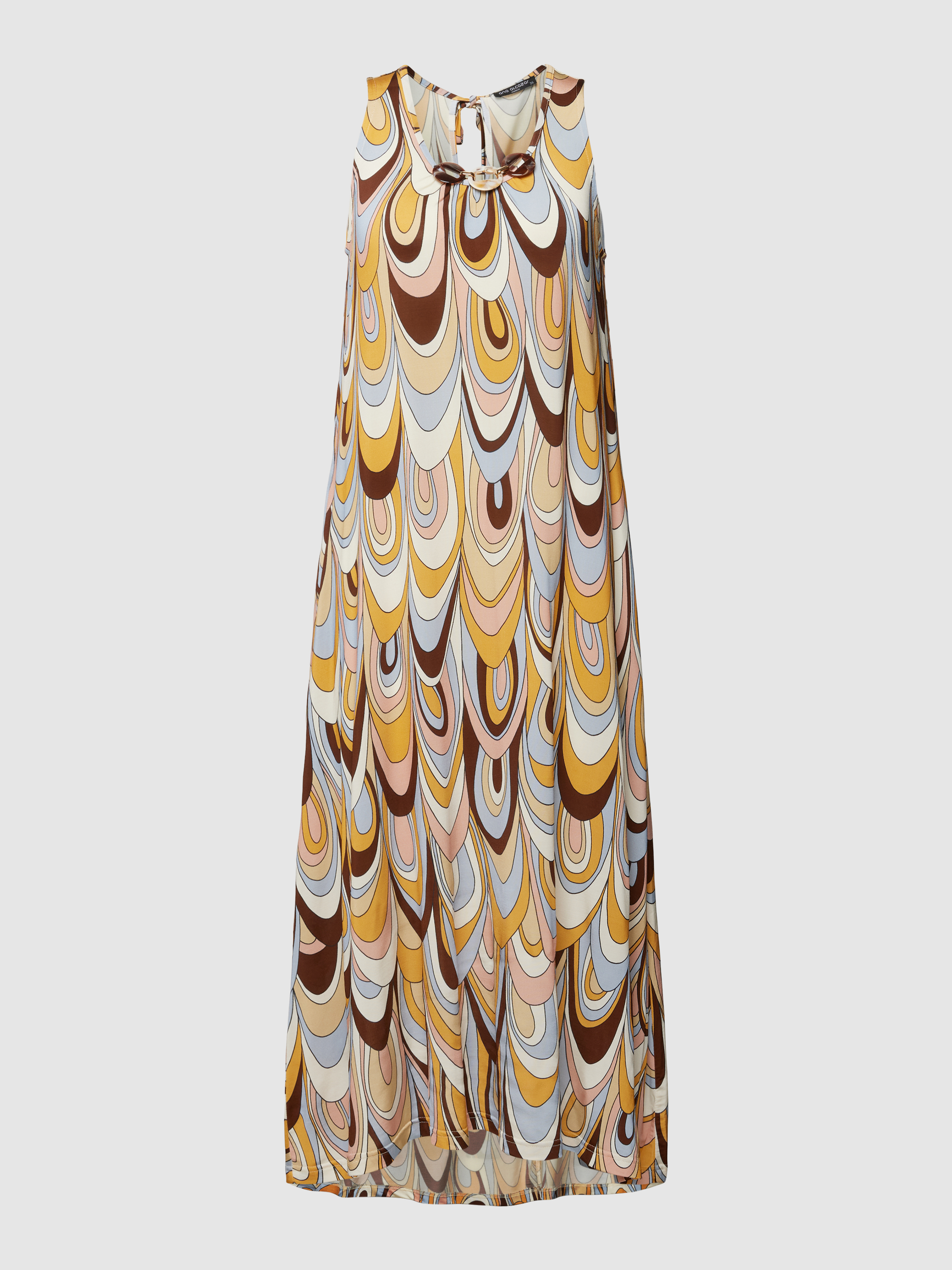 Платье женское Ana Alcazar 1844617 коричневое 34 (доставка из-за рубежа)