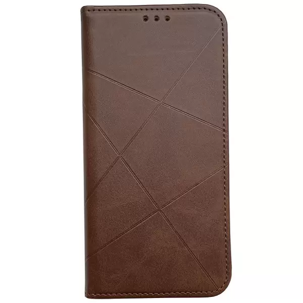 

Кожаный чехол книжка Epik Spider Book для Realme C15, Коричневый, Spider Book