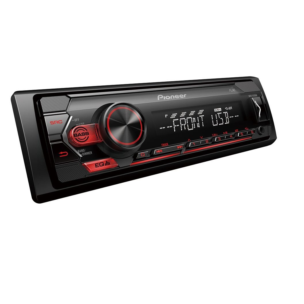 Автомагнитола PIONEER MVH-S120UB, 4x50вт,USB/MP3/Android, красная подсветка