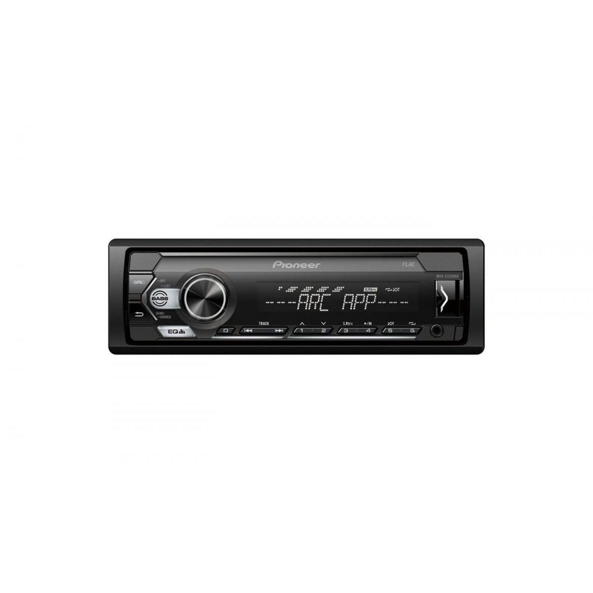 фото Автомагнитола pioneer mvh-s120ubw, 4x50вт,usb/mp3/android, белая подсветка