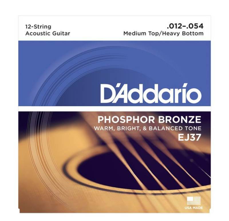

Струны для 12-ти струнной акустической гитары D'ADDARIO EJ37