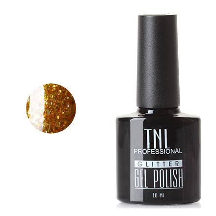 

Гель-лак TNL Glitter №26, Золотой с крупным шиммером