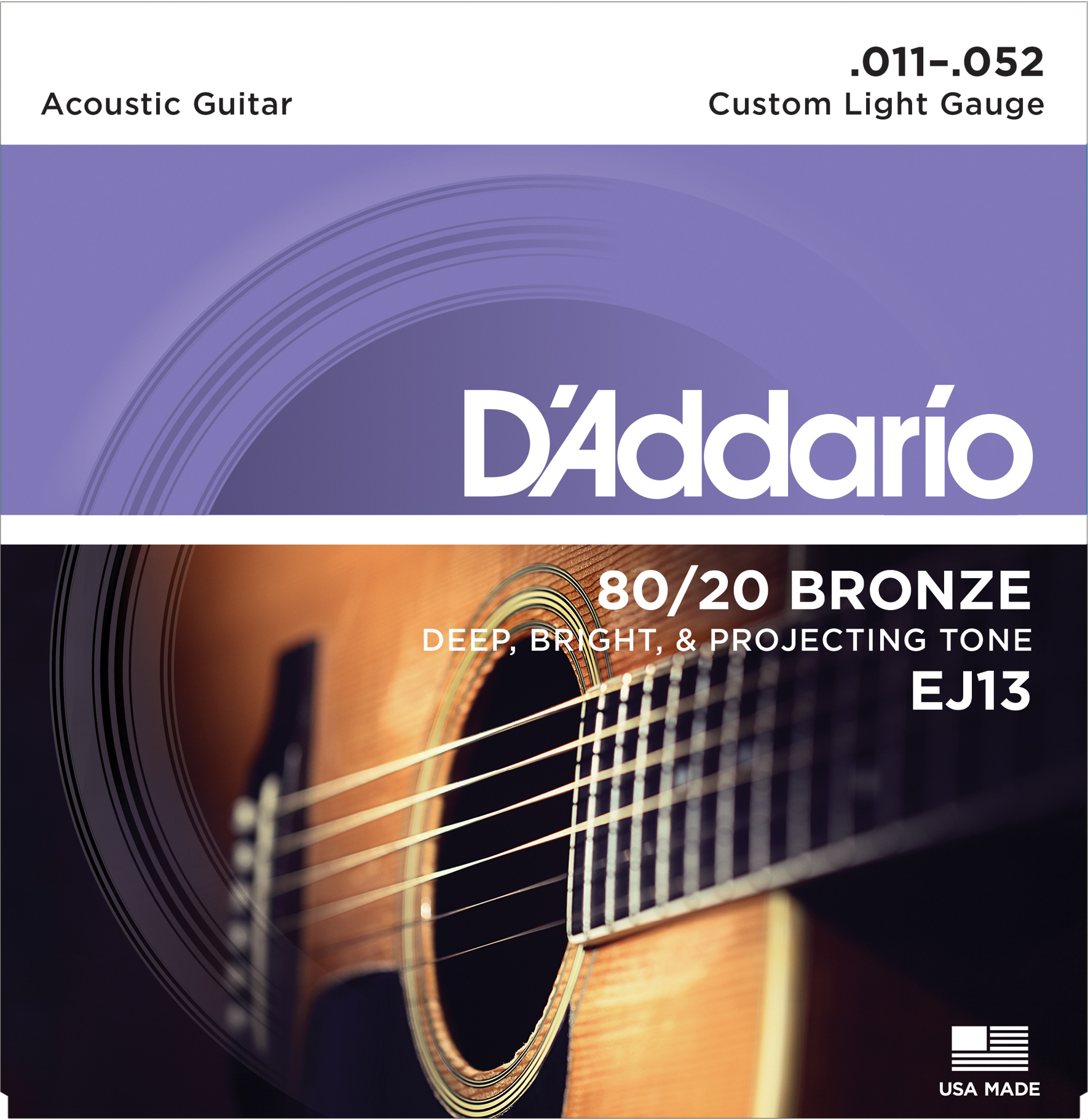 

Струны для акустической гитары D'ADDARIO EJ13