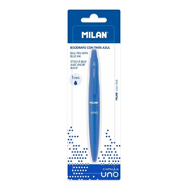 

Ручка шариковая Milan Capsule Uno BWM10394, синяя, 1 мм, 1 шт.