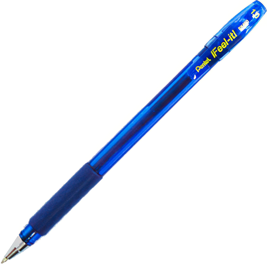 Ручка шариковая Pentel Feel it! BX490-C, синяя, 1 мм, 1 шт.