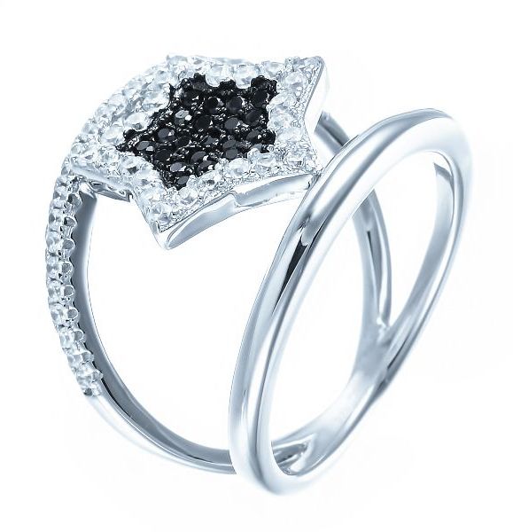 

Кольцо женское Джей Ви ML02844A р.18.5, ML02844A